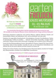 BalanceLife bei den Gartenfreuden Schloss Wilfersdorf 2026 4 Gartenfreuden Wilfersdorf 2026 Plakat Details